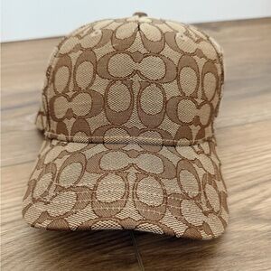 Coach Signature Brown Baseball Cap